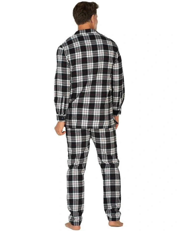 Harbour Flannel PJ Set in Navy/Multi image 2