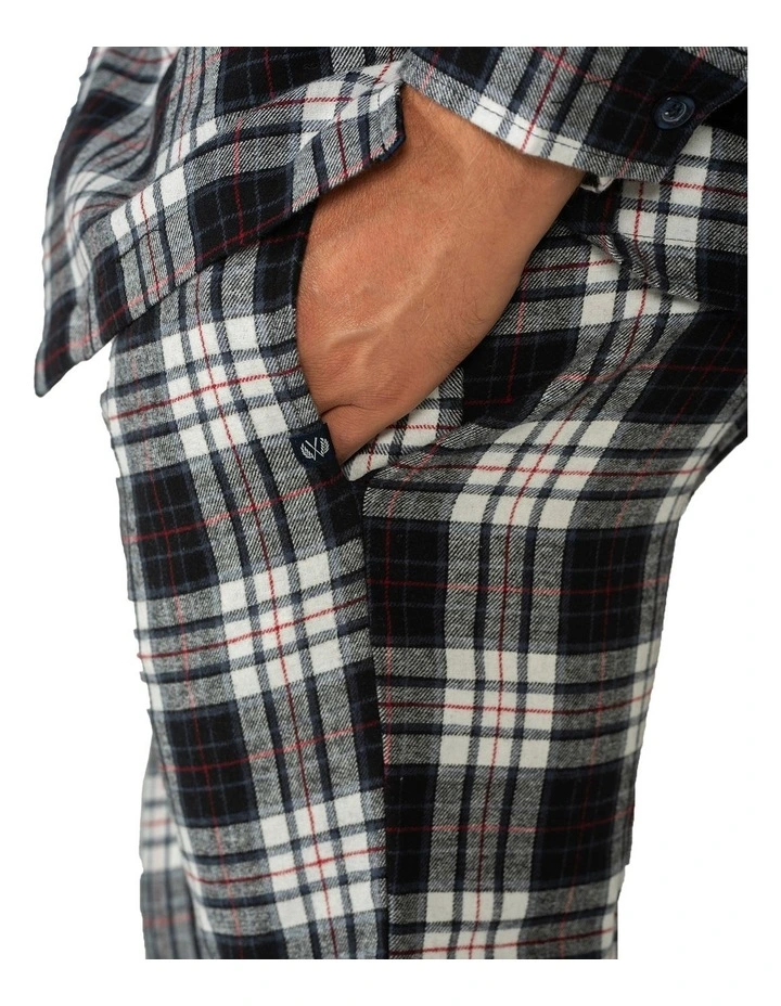 Harbour Flannel PJ Set in Navy/Multi image 5