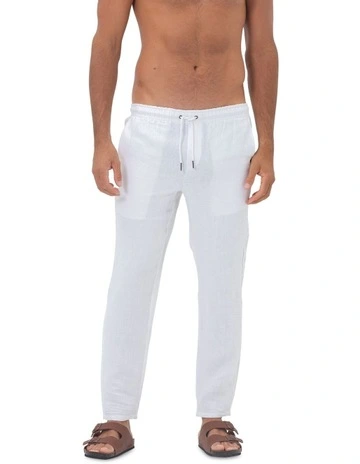 Linen Pant in White