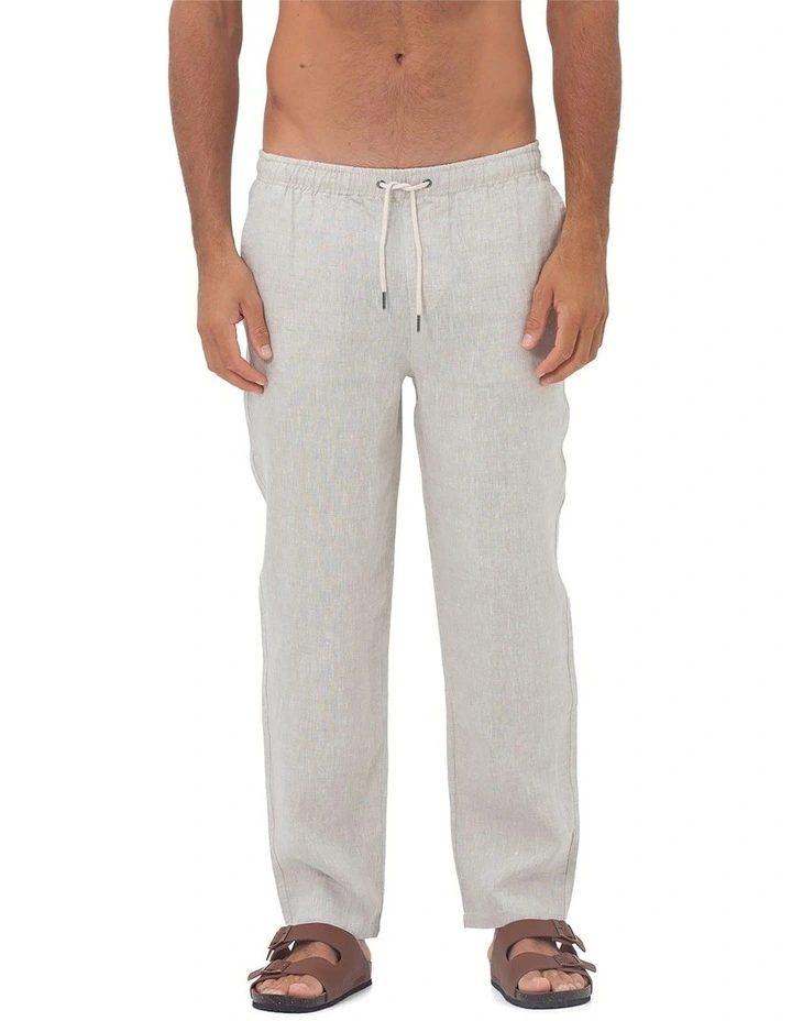 Linen Pants in Sand image 4