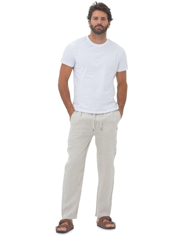 Linen Pants in Sand image 6