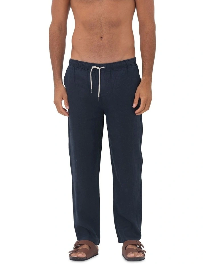 Linen Pants in Navy image 1