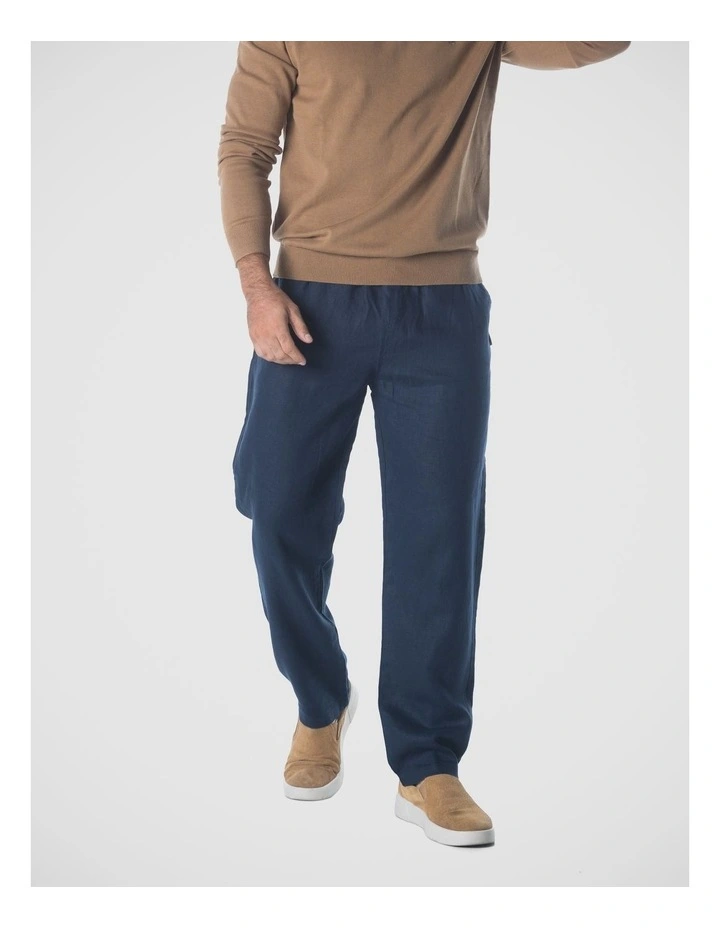 Linen Pants in Navy image 1
