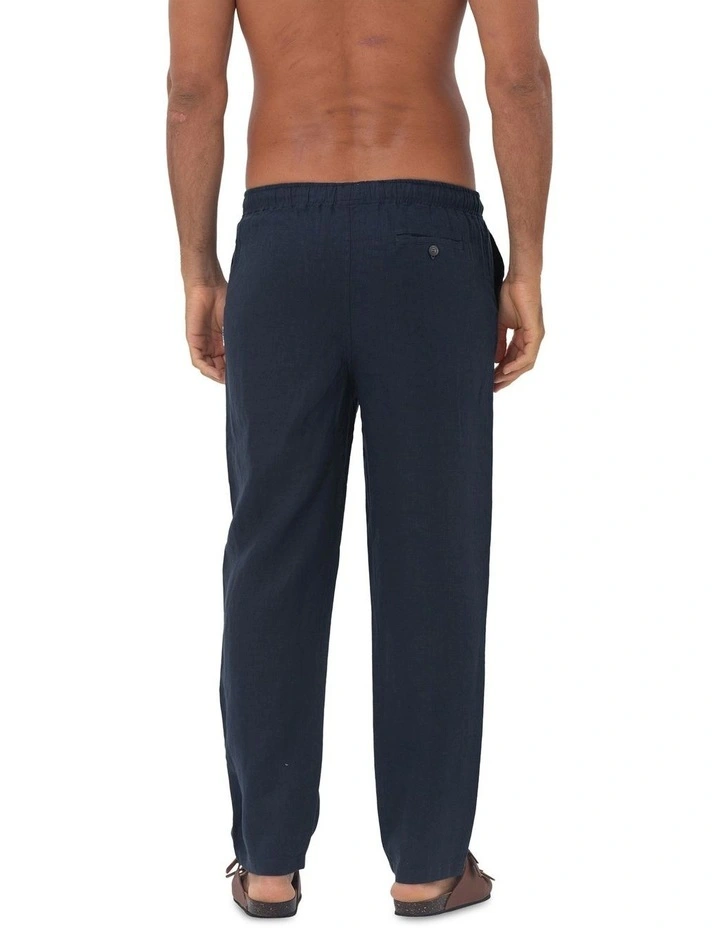 Linen Pants in Navy image 2