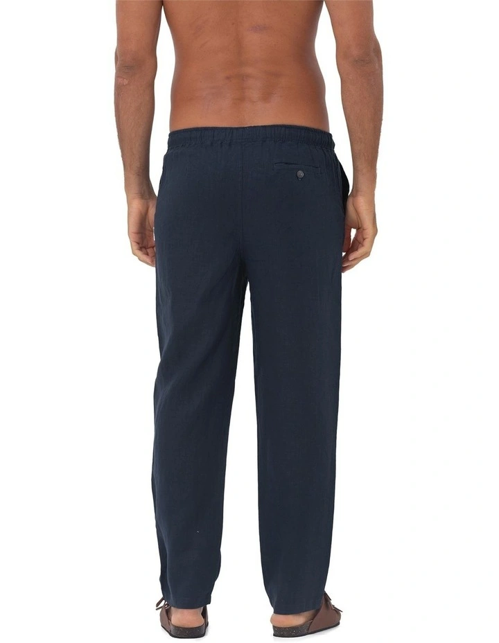Linen Pants in Navy image 2