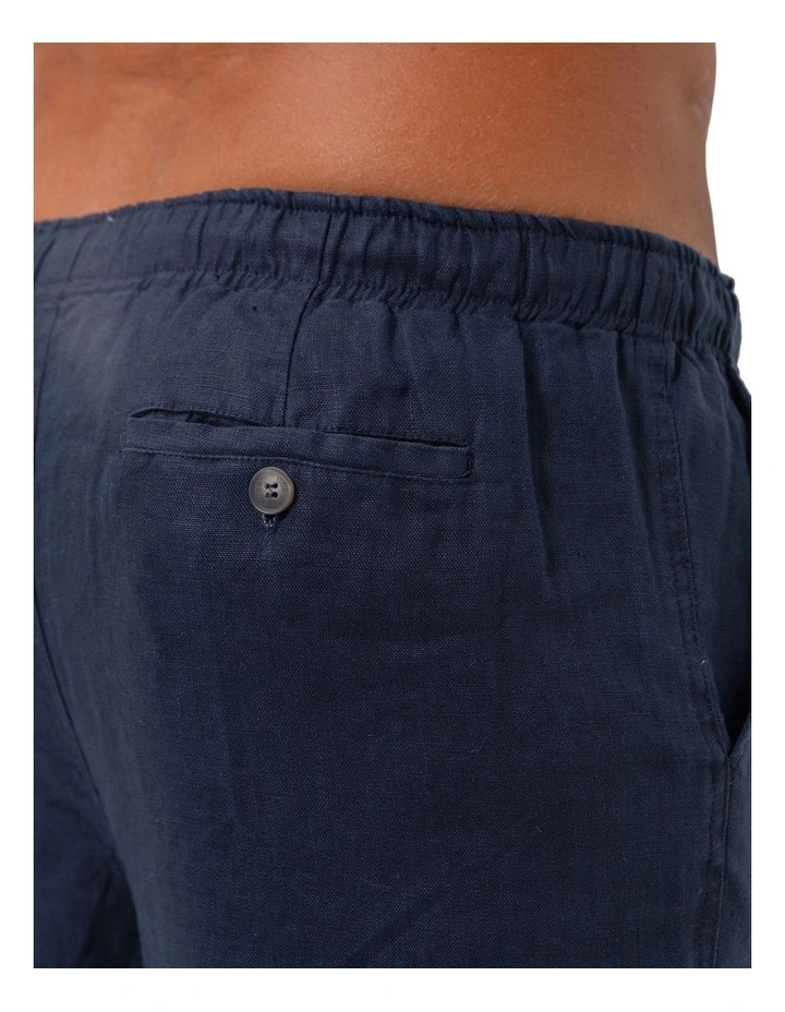 Linen Pants in Navy image 4