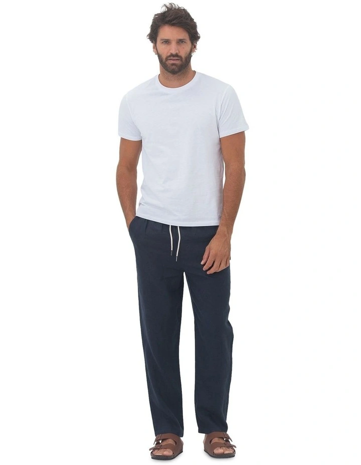 Linen Pants in Navy image 5