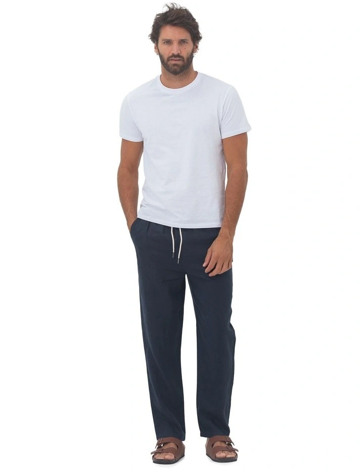 Linen Pants in Navy image 6