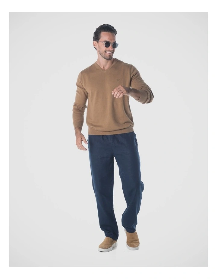 Linen Pants in Navy image 6