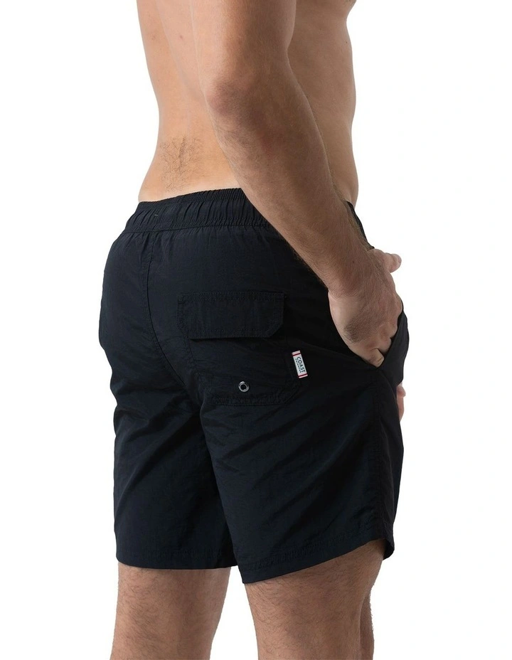 Mens Essential Swim Shorts in Black image 2