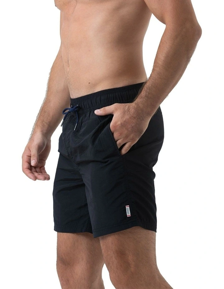 Mens Essential Swim Shorts in Black image 3
