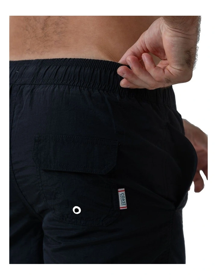 Mens Essential Swim Shorts in Black image 4