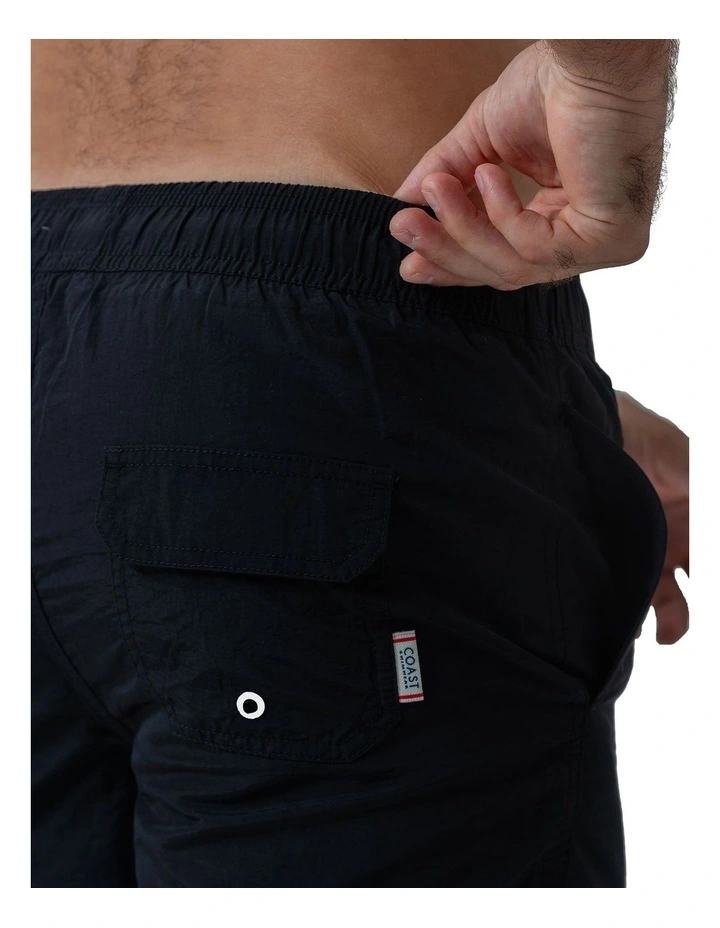 Mens Essential Swim Shorts in Black image 4