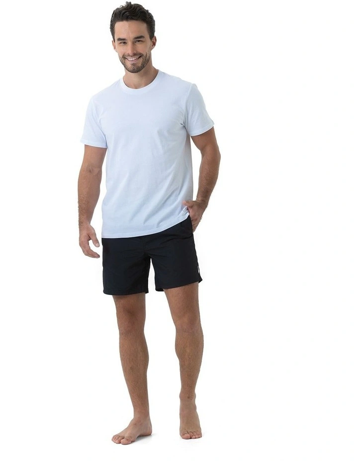 Mens Essential Swim Shorts in Black image 5