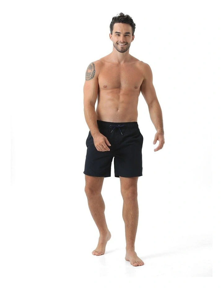 Mens Essential Swim Shorts in Black image 6