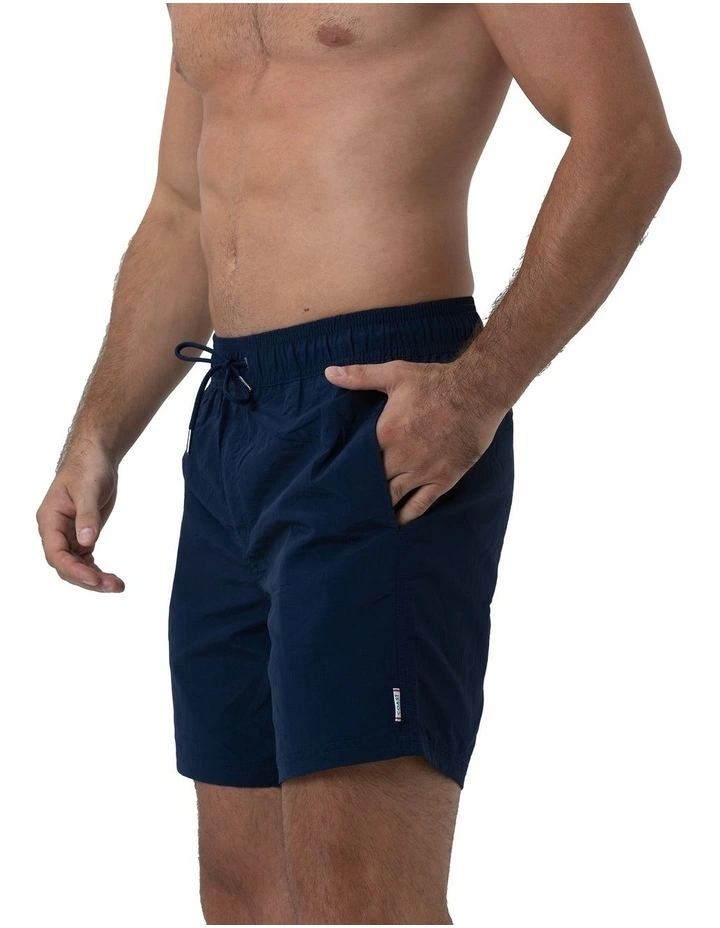 Mens Essential Swim Shorts in Navy image 3