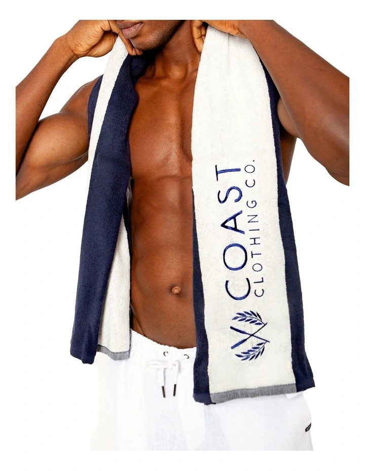 Coast Navy Beach Towel image 1