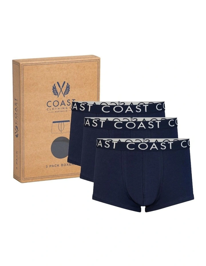 Boxer Briefs Gift Pack of 3 in Navy image 1