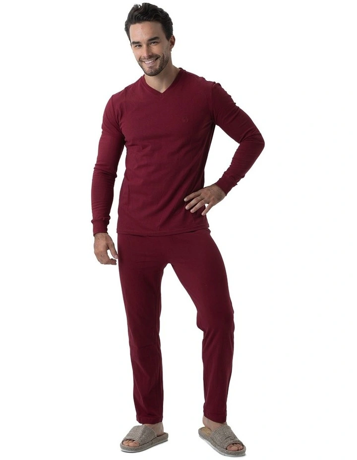 Essential Knit Pyjama Set in Raspberry image 1