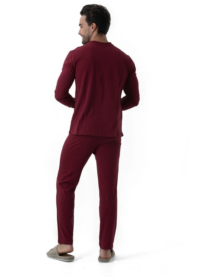 Essential Knit Pyjama Set in Raspberry image 2