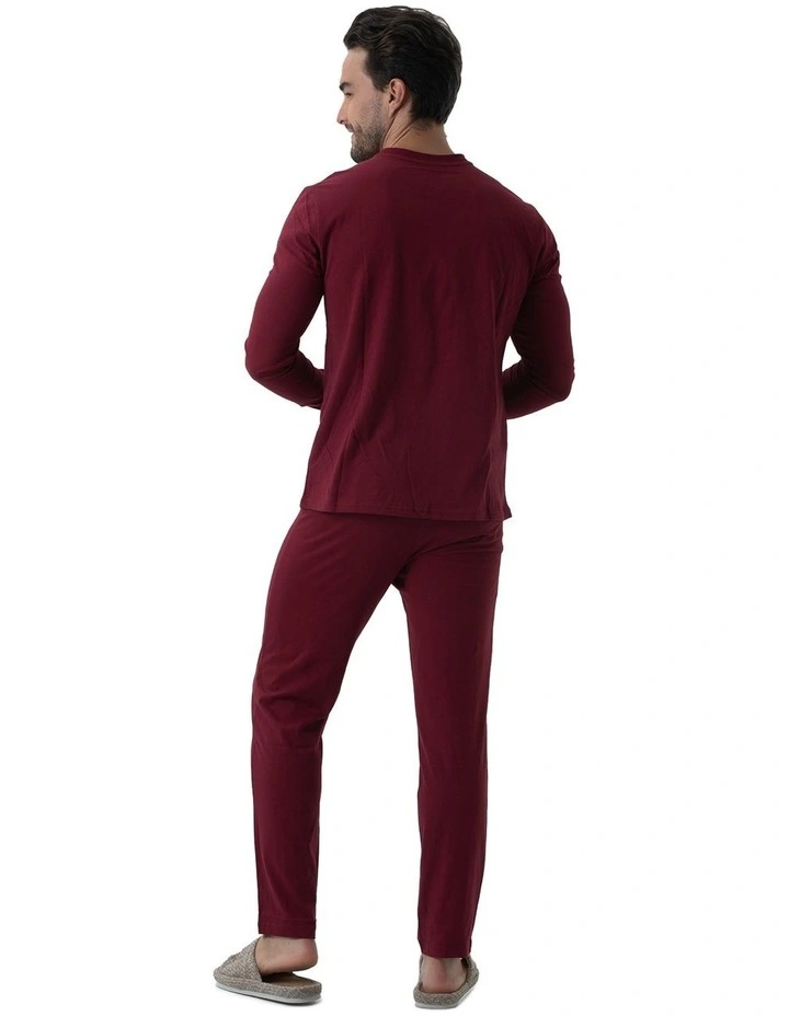 Essential Knit Pyjama Set in Raspberry image 2