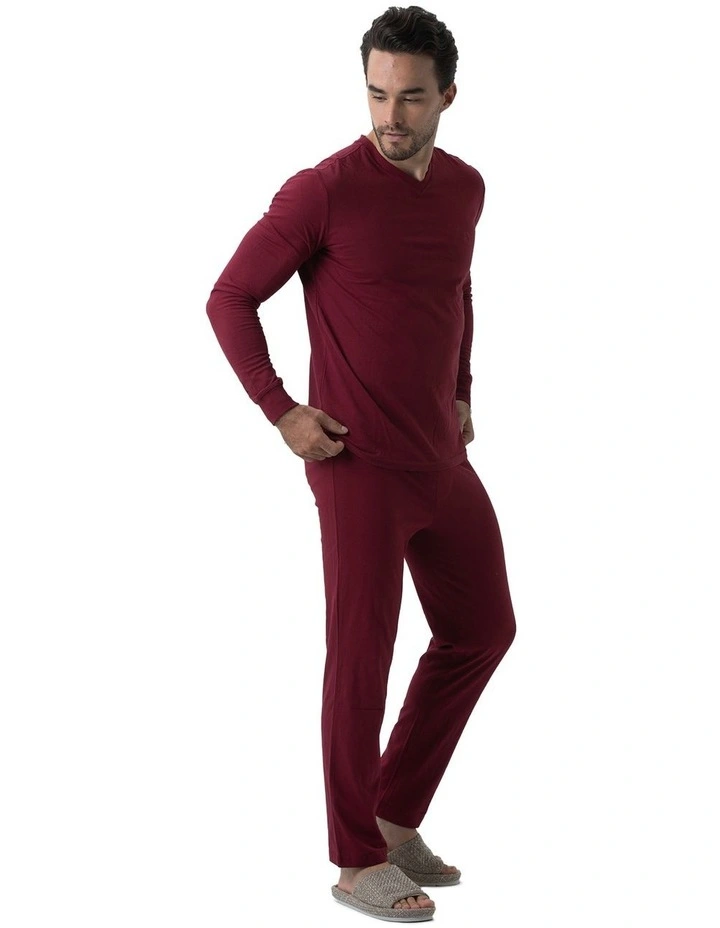 Essential Knit Pyjama Set in Raspberry image 3
