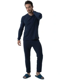 Essential Knit PJ Set in Navy