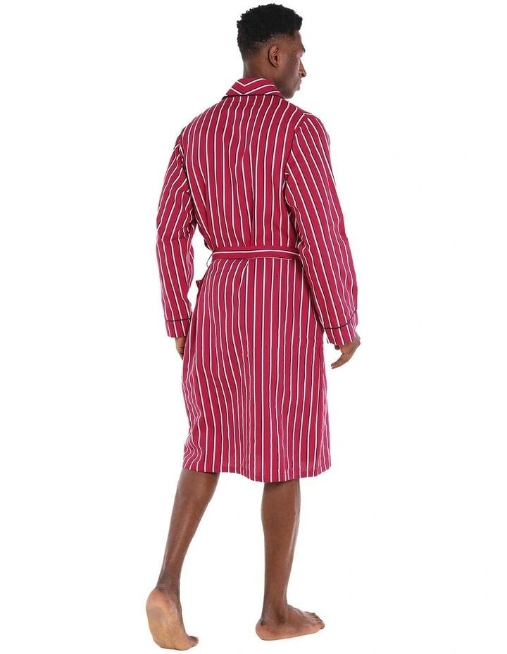 Rosie Stripe Gown In Rose Red image 2