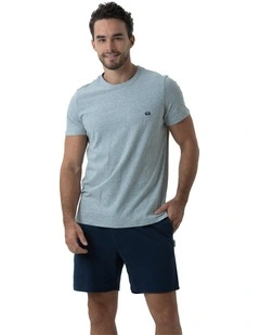 Essential Crew Neck Tee in Grey Marle