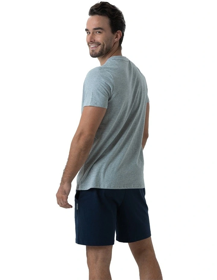 Essential Crew Neck Tee in Grey Marle image 2