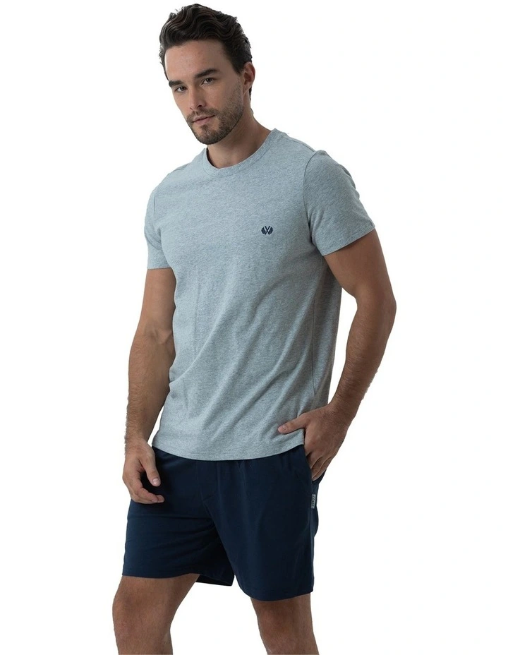 Essential Crew Neck Tee in Grey Marle image 3