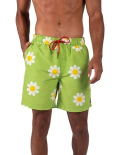 Classic Boardshorts in Daisy Lime