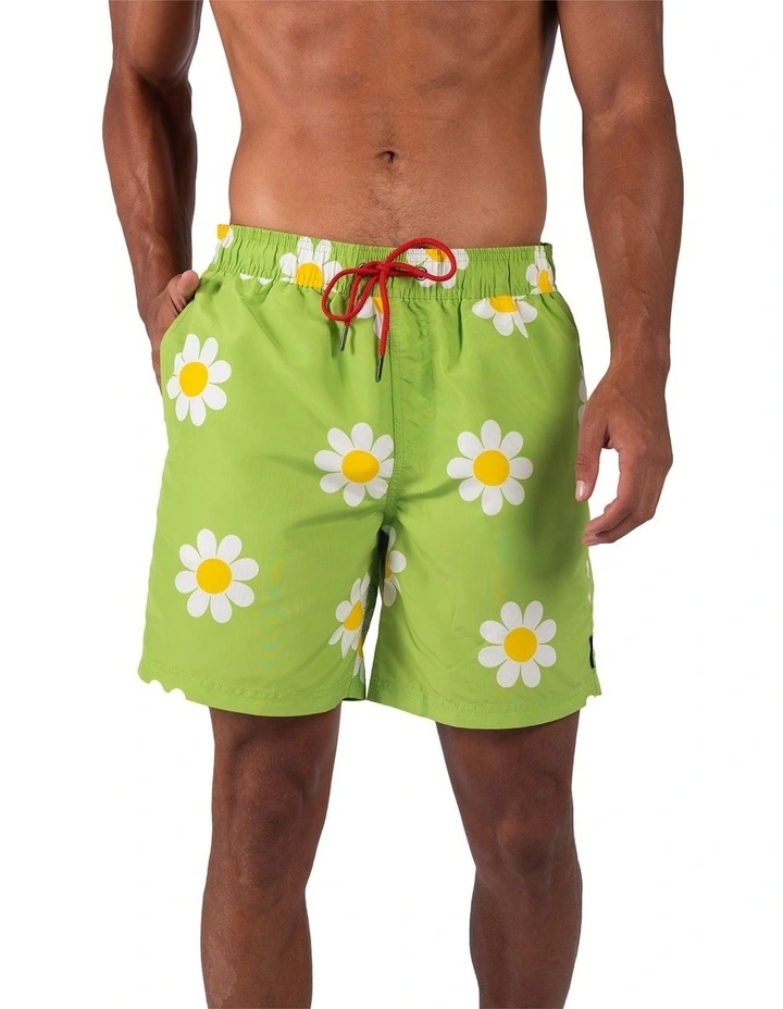 Classic Boardshorts in Daisy Lime image 1