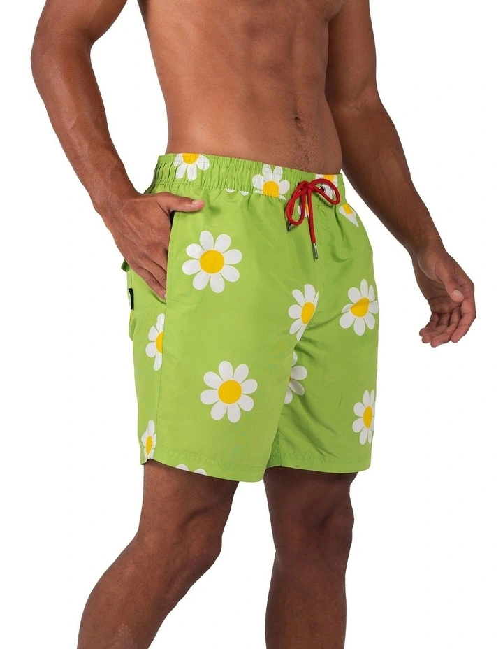 Classic Boardshorts in Daisy Lime image 2