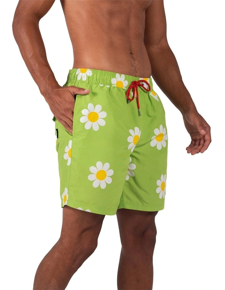 Classic Boardshorts in Daisy Lime image 3
