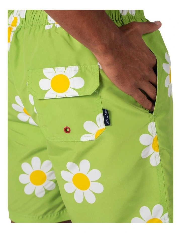 Classic Boardshorts in Daisy Lime image 4