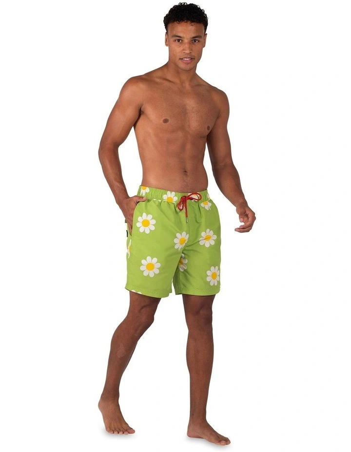 Classic Boardshorts in Daisy Lime image 5