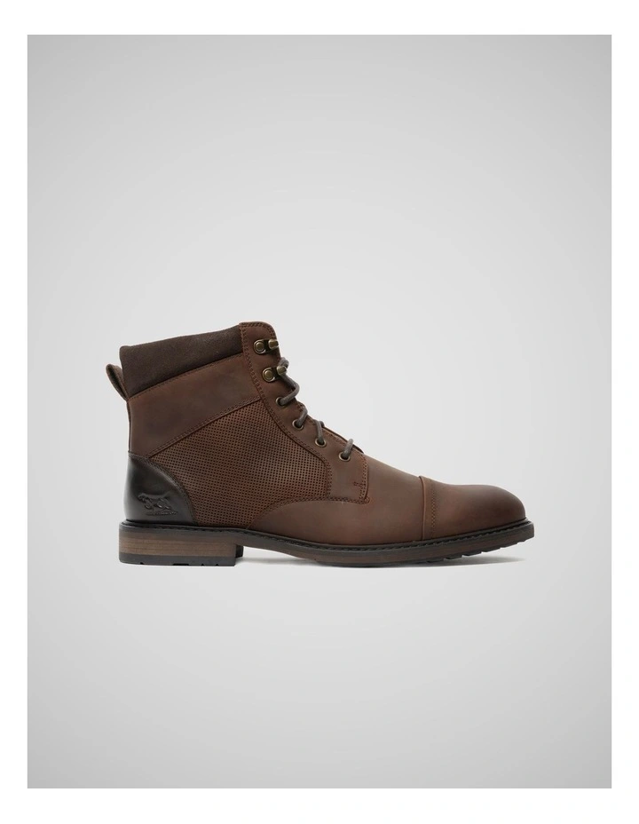 Durham Military Boots in Brown image 1