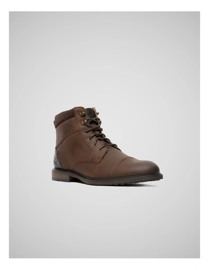 Durham Military Boots in Brown image 2