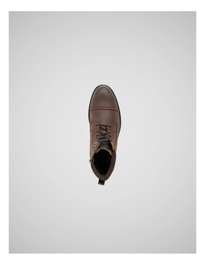 Durham Military Boots in Brown image 6
