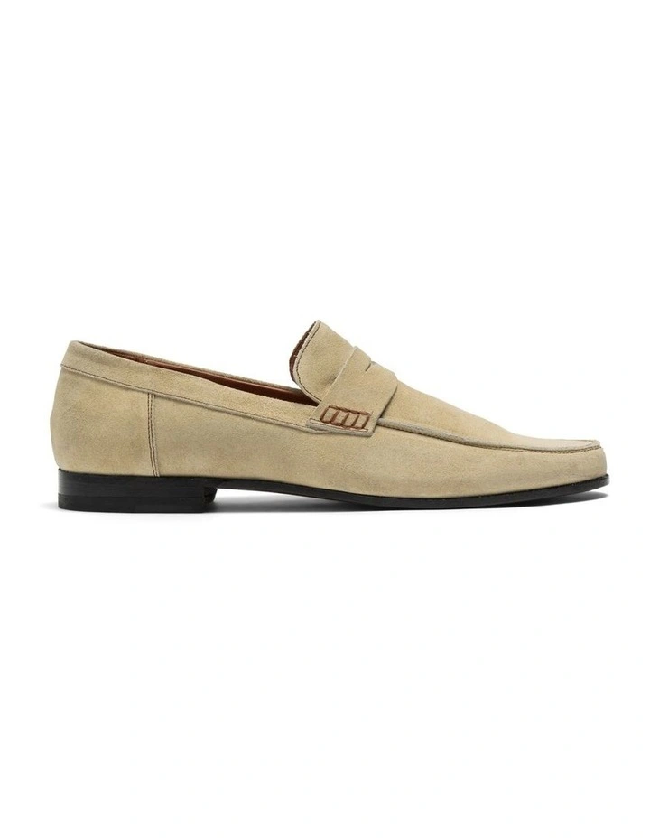 Morris Road Moccasin Slip On in Taupe Suede image 1
