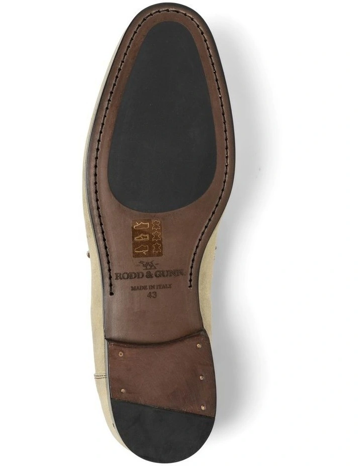 Morris Road Moccasin Slip On in Taupe Suede image 7