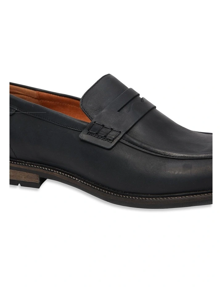 Portobello Mocc Slip On Loafer in Black image 5