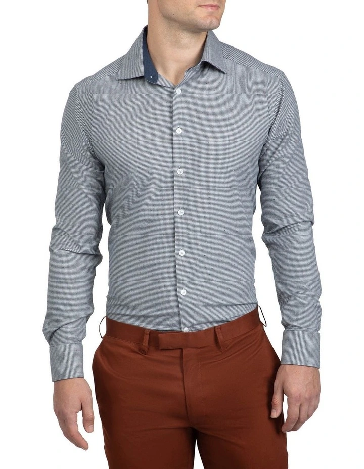 Grey Houndstooth Bryson Shirt image 1