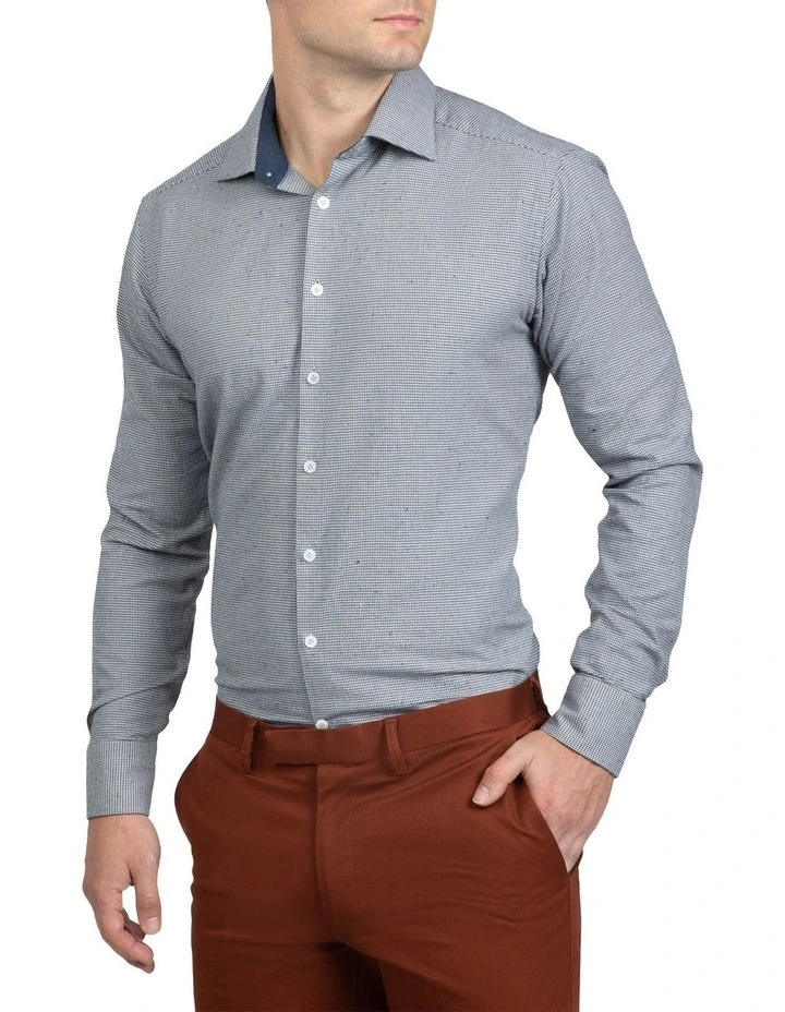 Grey Houndstooth Bryson Shirt image 2