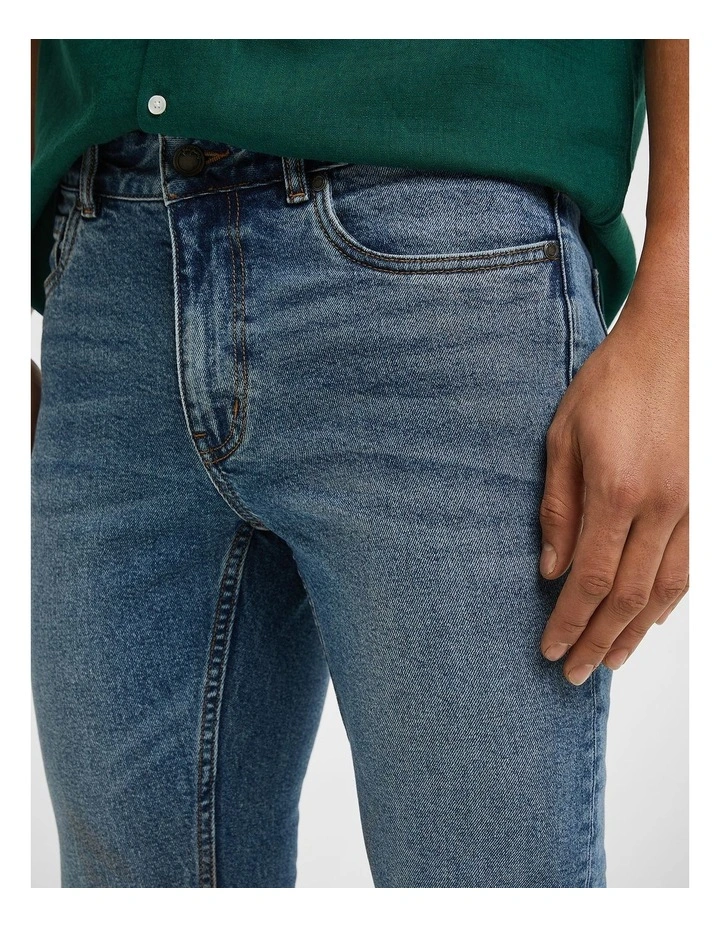 Harrison Skinny Ripped Jean in Blue image 3