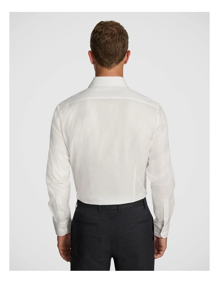 Monaco Textured Dress Shirt in White image 2