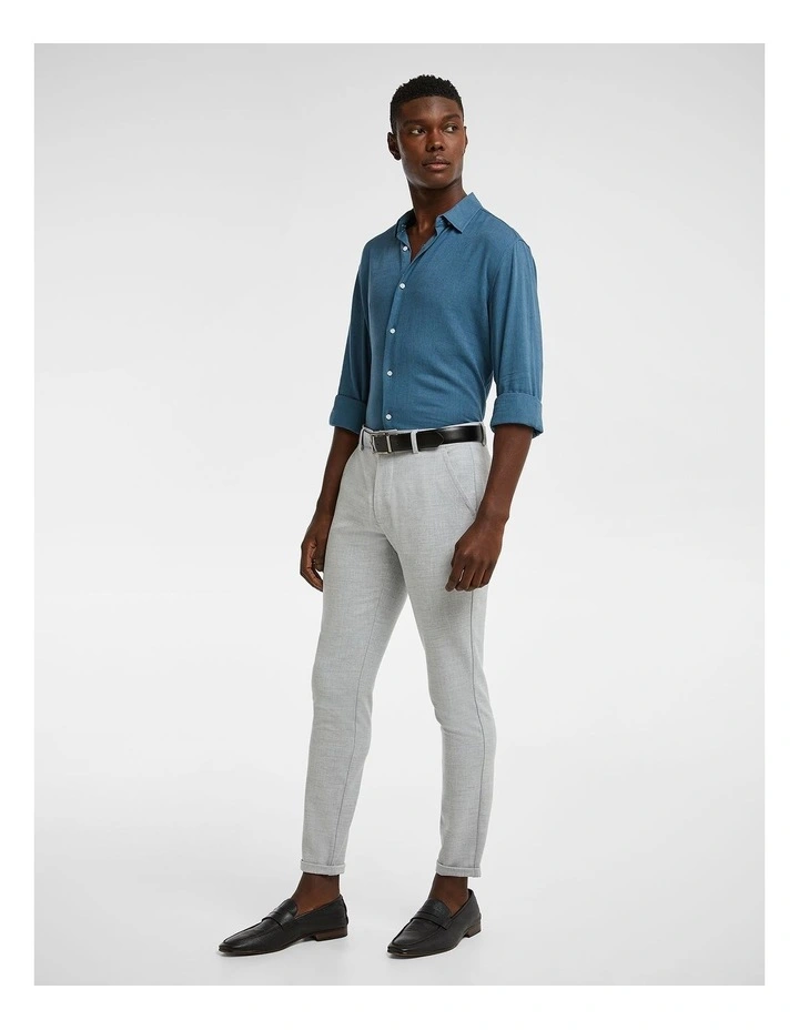 Vincent Viscose Blend Shirt in Teal image 6