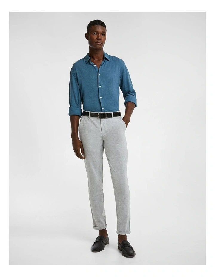 Vincent Viscose Blend Shirt in Teal image 7