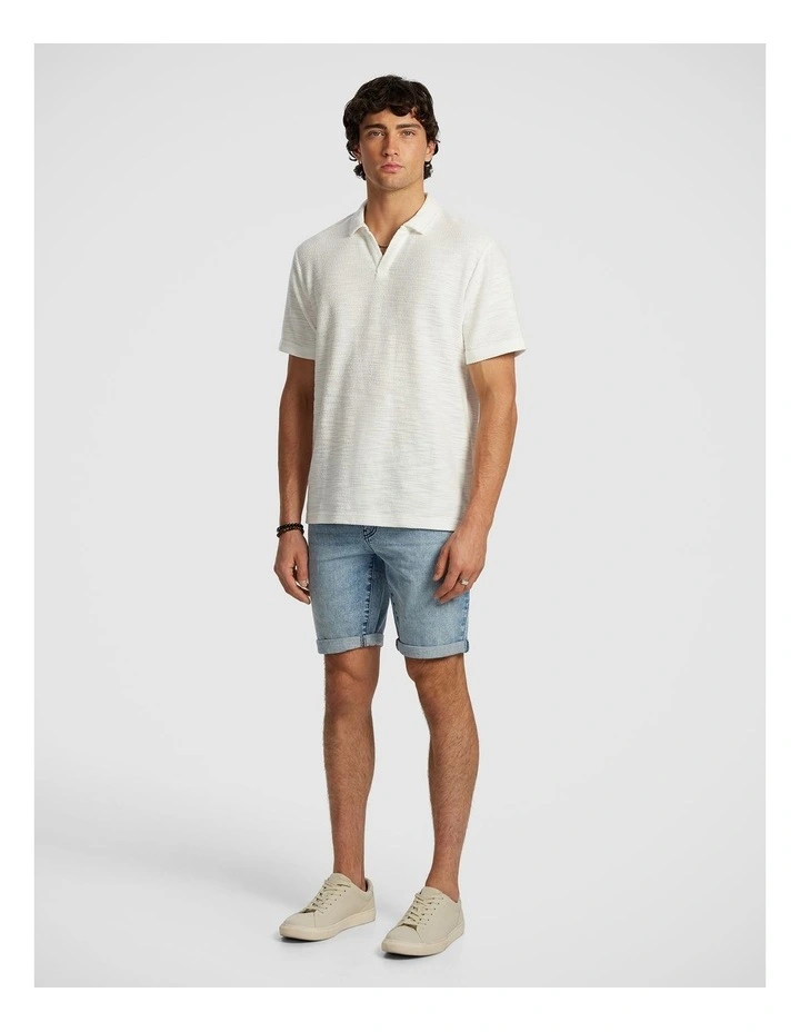 Maxwell Denim Short in Light Blue image 5